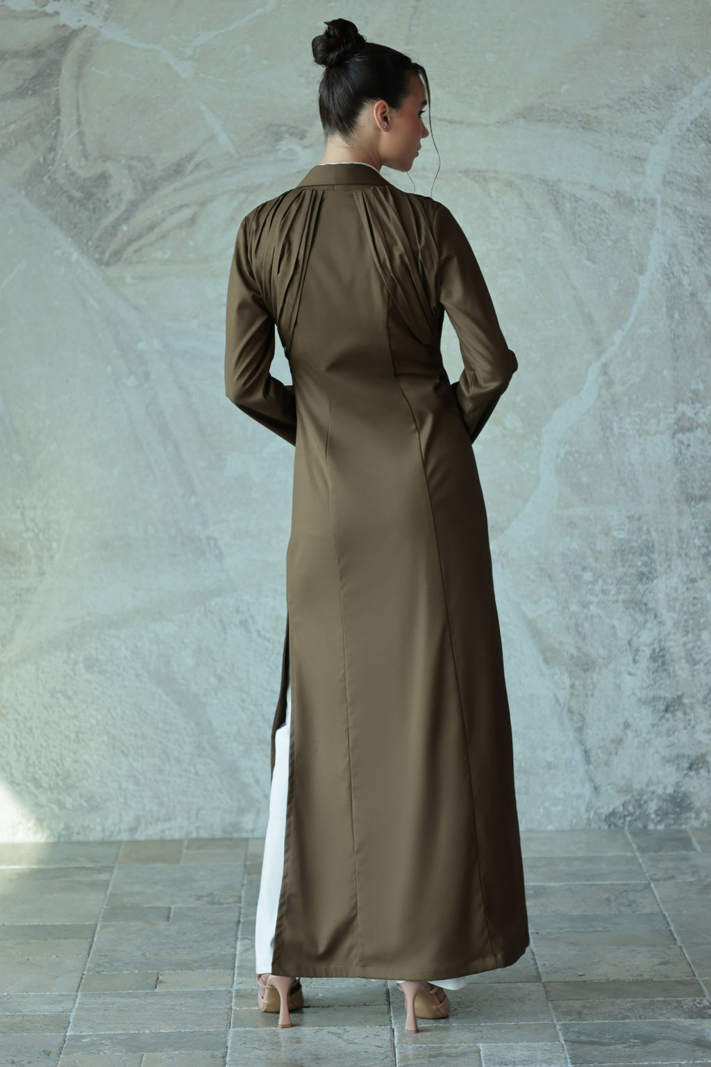 Olive Pleats Abaya