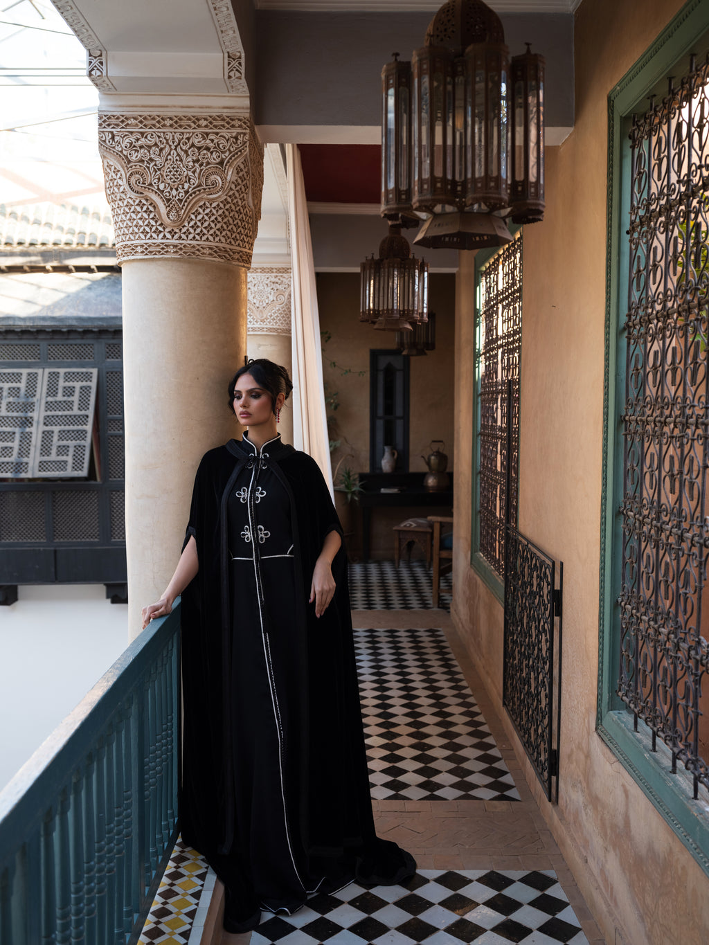 Modern black Crepe Dress