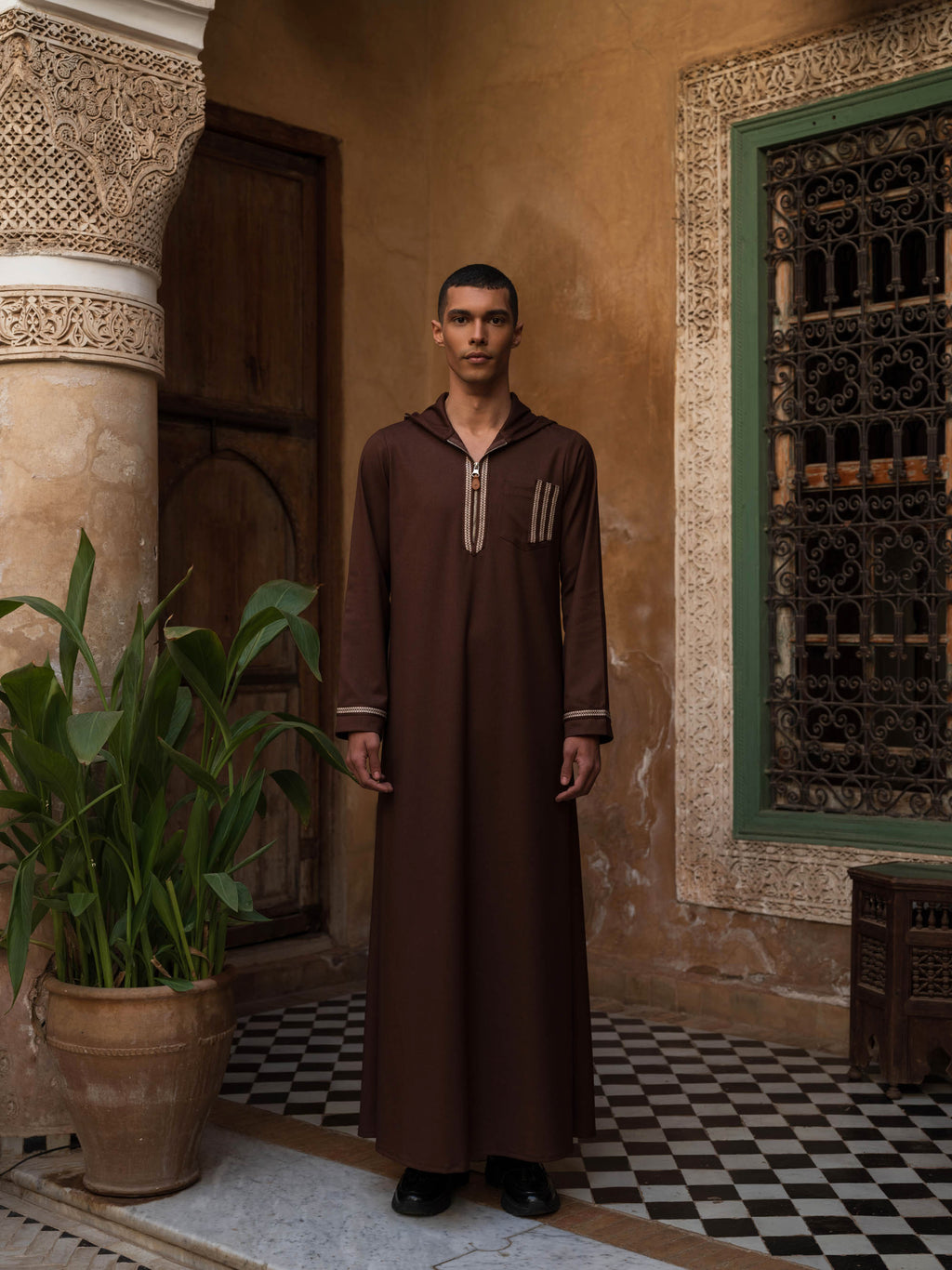 Men's Embroidered Jalabiya