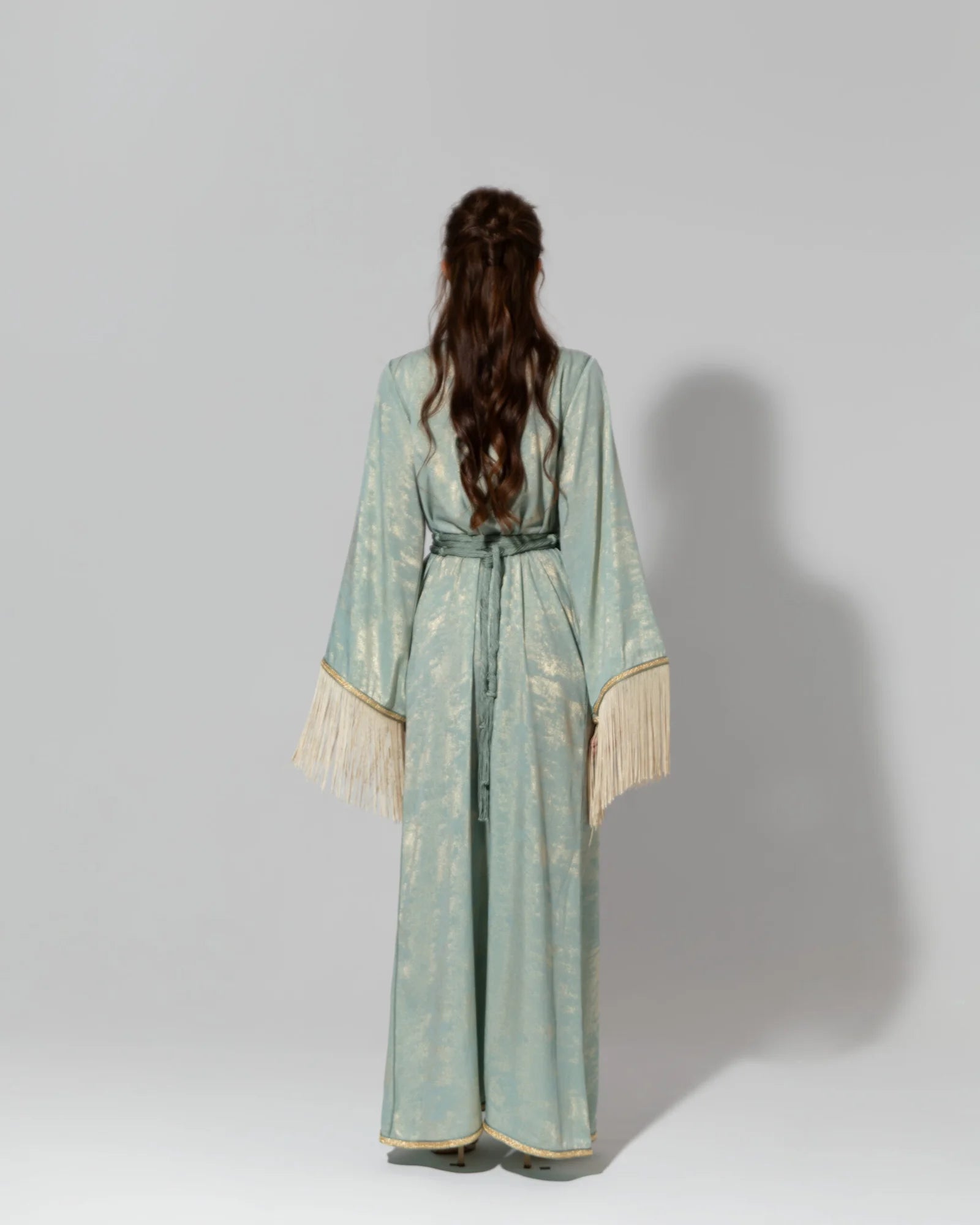 Green Silk Kaftan
