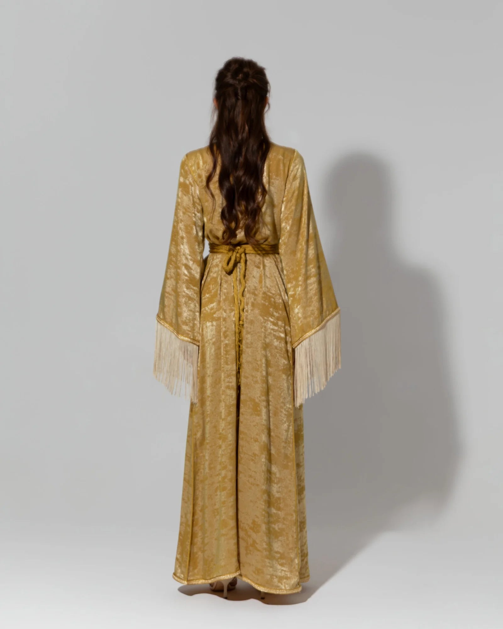 Yellow Silk Kaftan