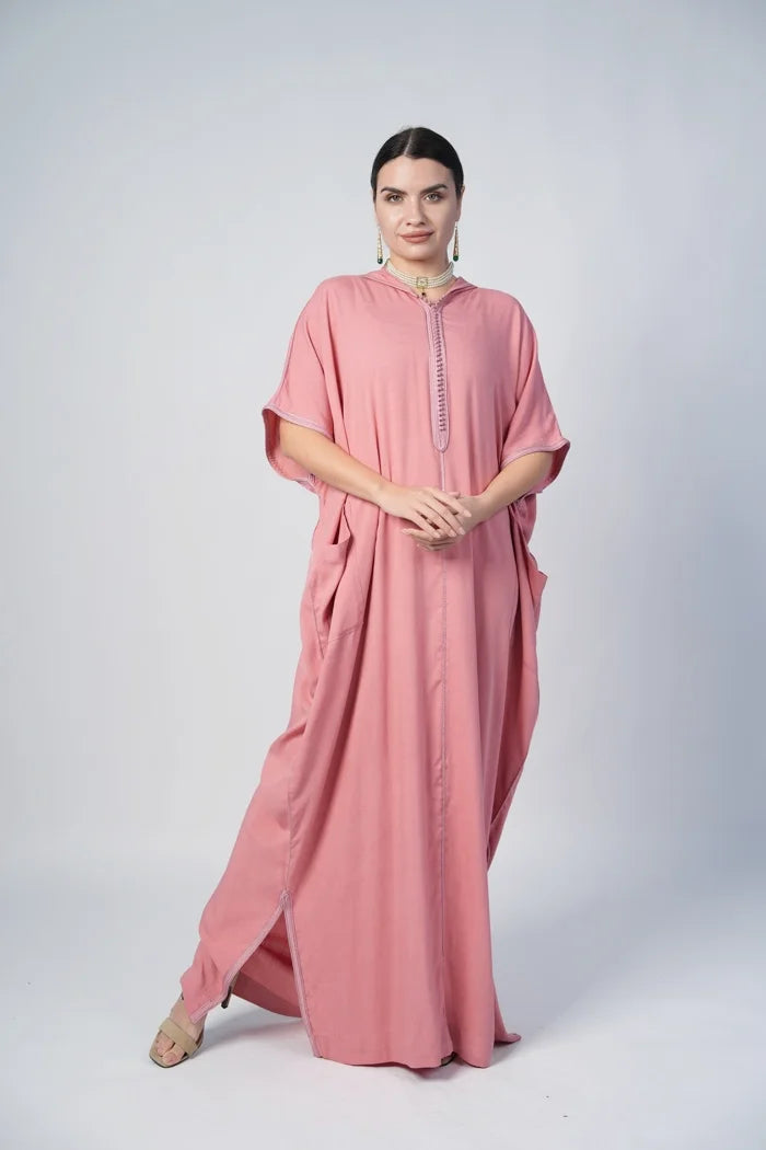 Linen Pink Jalabiya