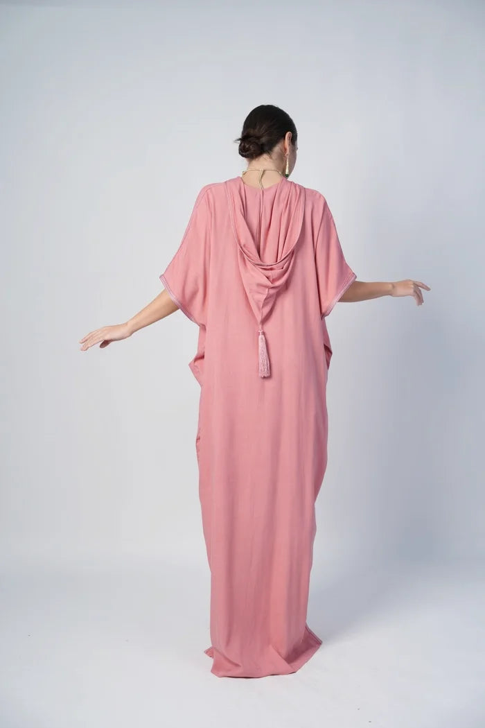 Linen Pink Jalabiya