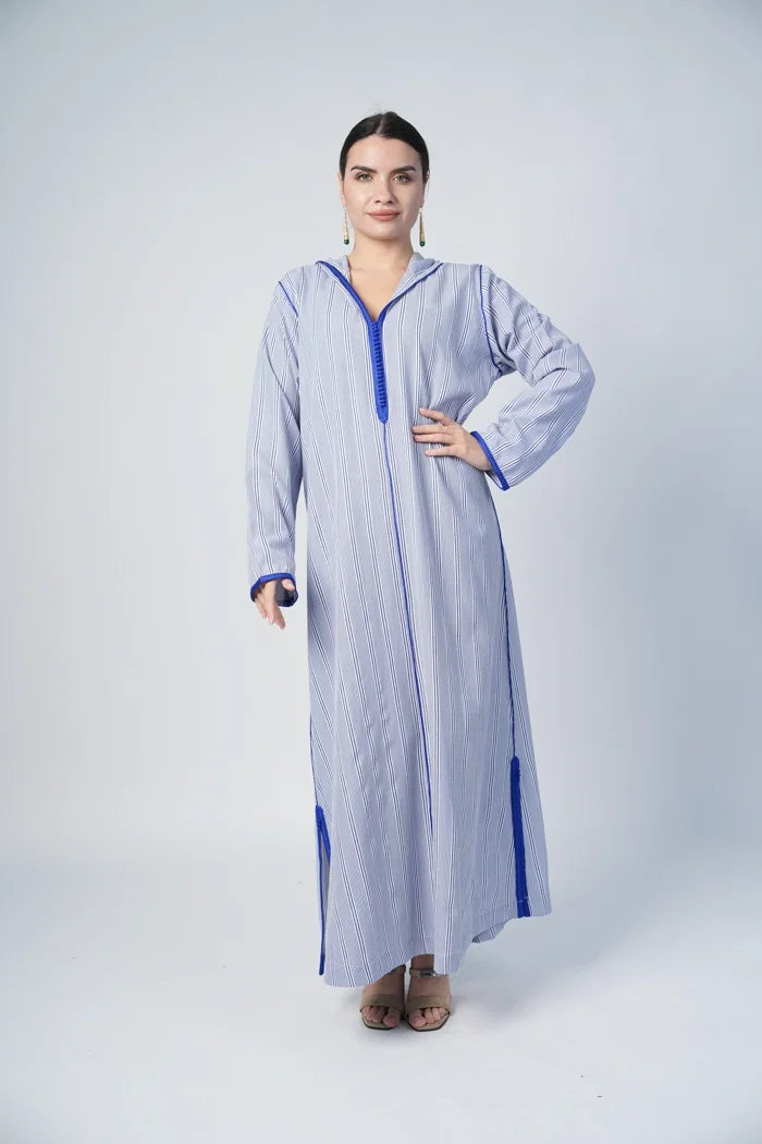 Blue Striped Jalabiya