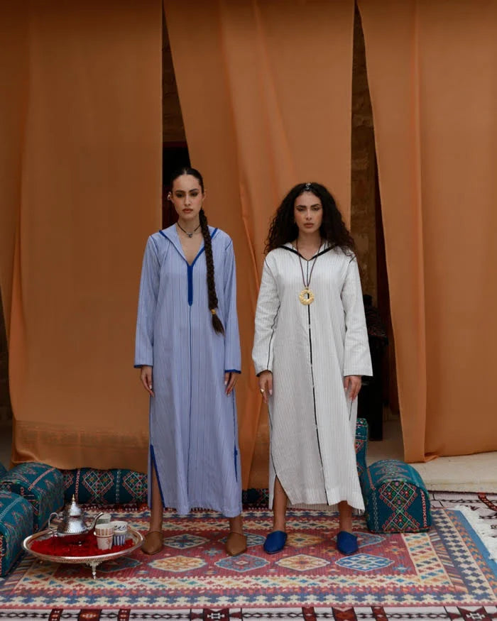 Blue Striped Jalabiya